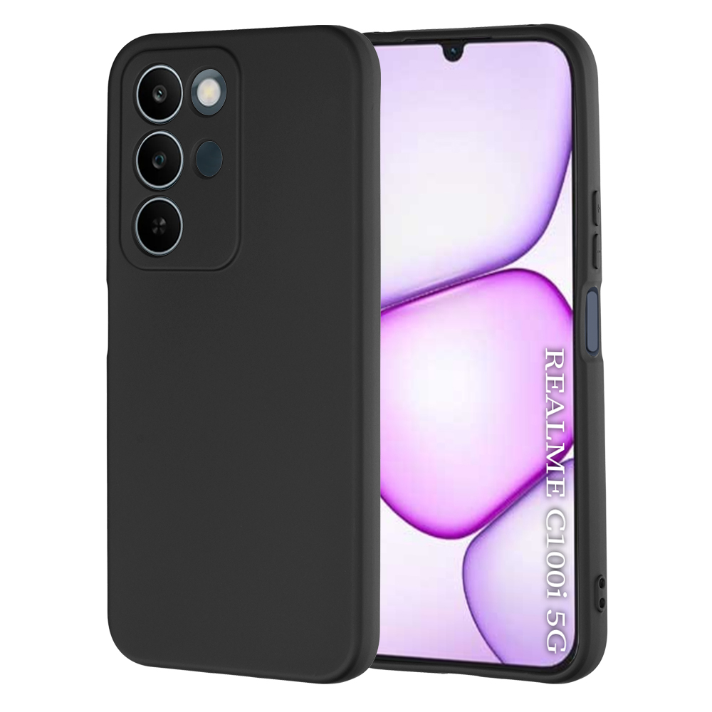 Калъф за Realme C100 5G - Techsuit SoftFlex - Черен