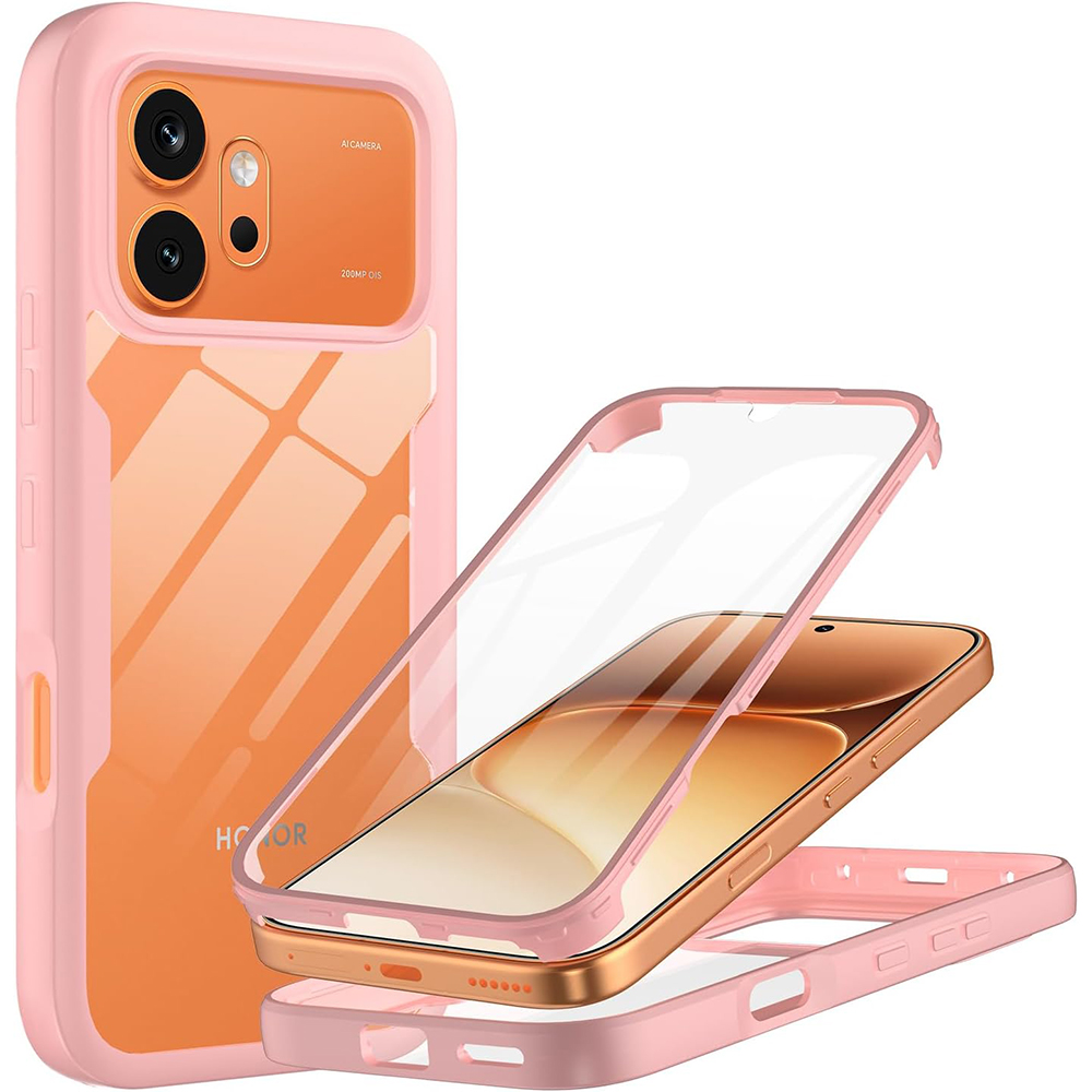 Калъф за Honor 600 / 600 Pro + калъф - Techsuit ColorVerse 360 Series - Розов