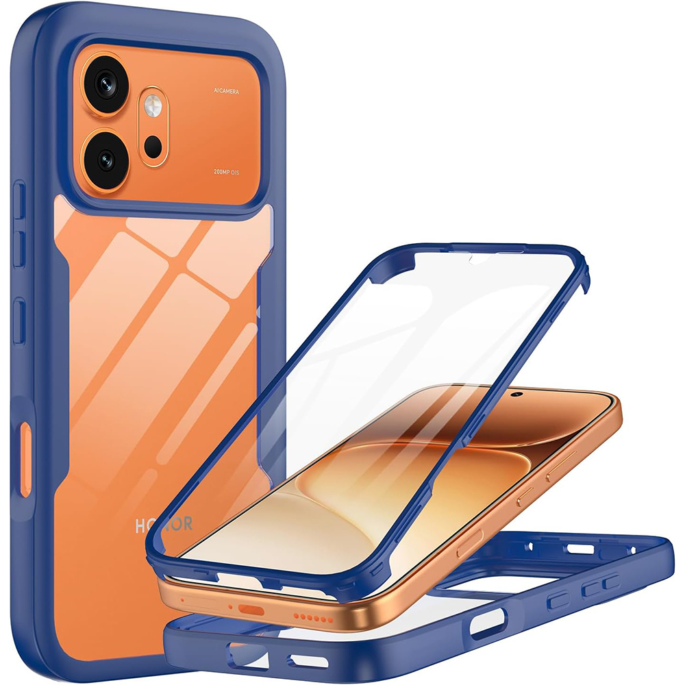 Калъф за Honor 600 / 600 Pro + калъф - Techsuit ColorVerse 360 Series - Син