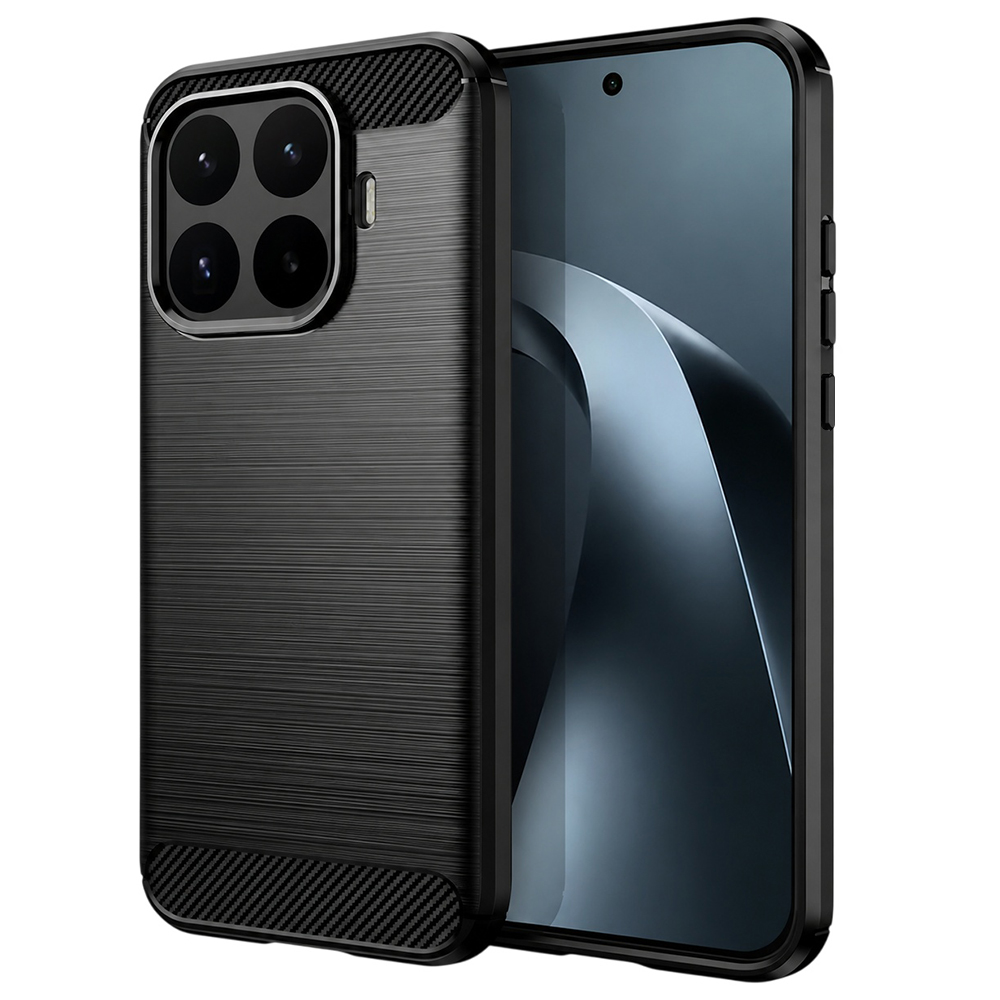 Калъф за Xiaomi 17T - Techsuit Carbon Silicone - Черен