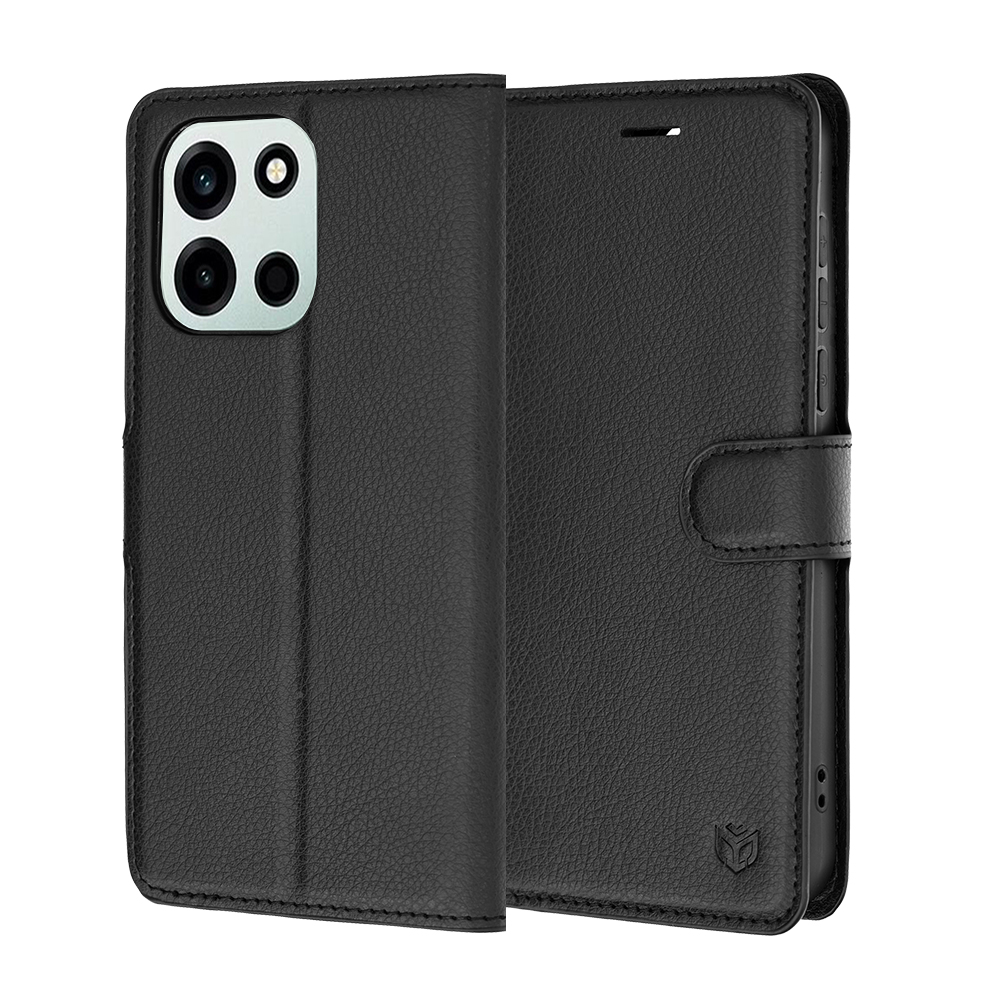 Калъф за OnePlus Nord 6 - Techsuit Leather Folio - Черен