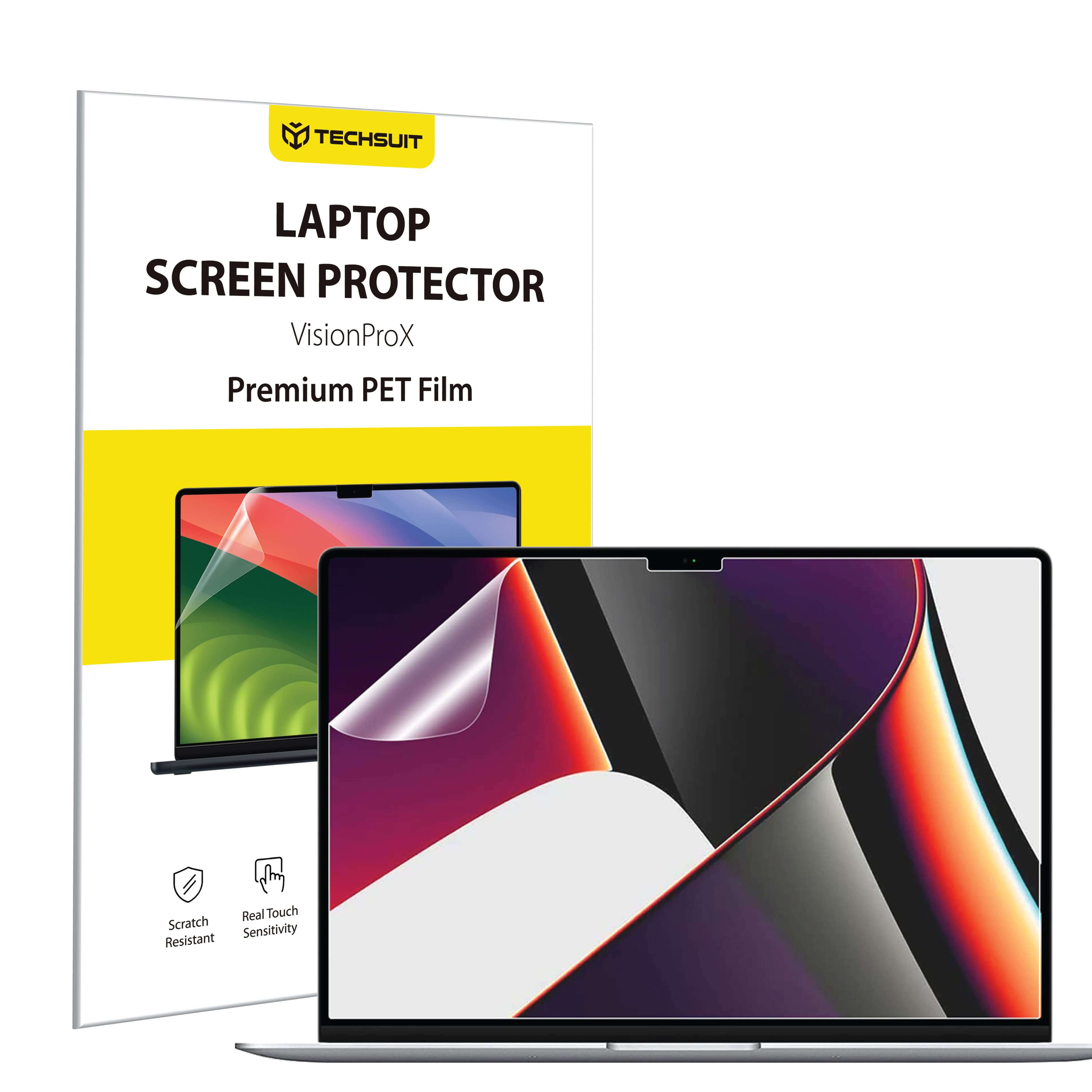 Калъф за MacBook Pro 16" 2024 (2024 / 2026) -Techsuit VisionProX Anti-Син Light - Matte Прозрачен