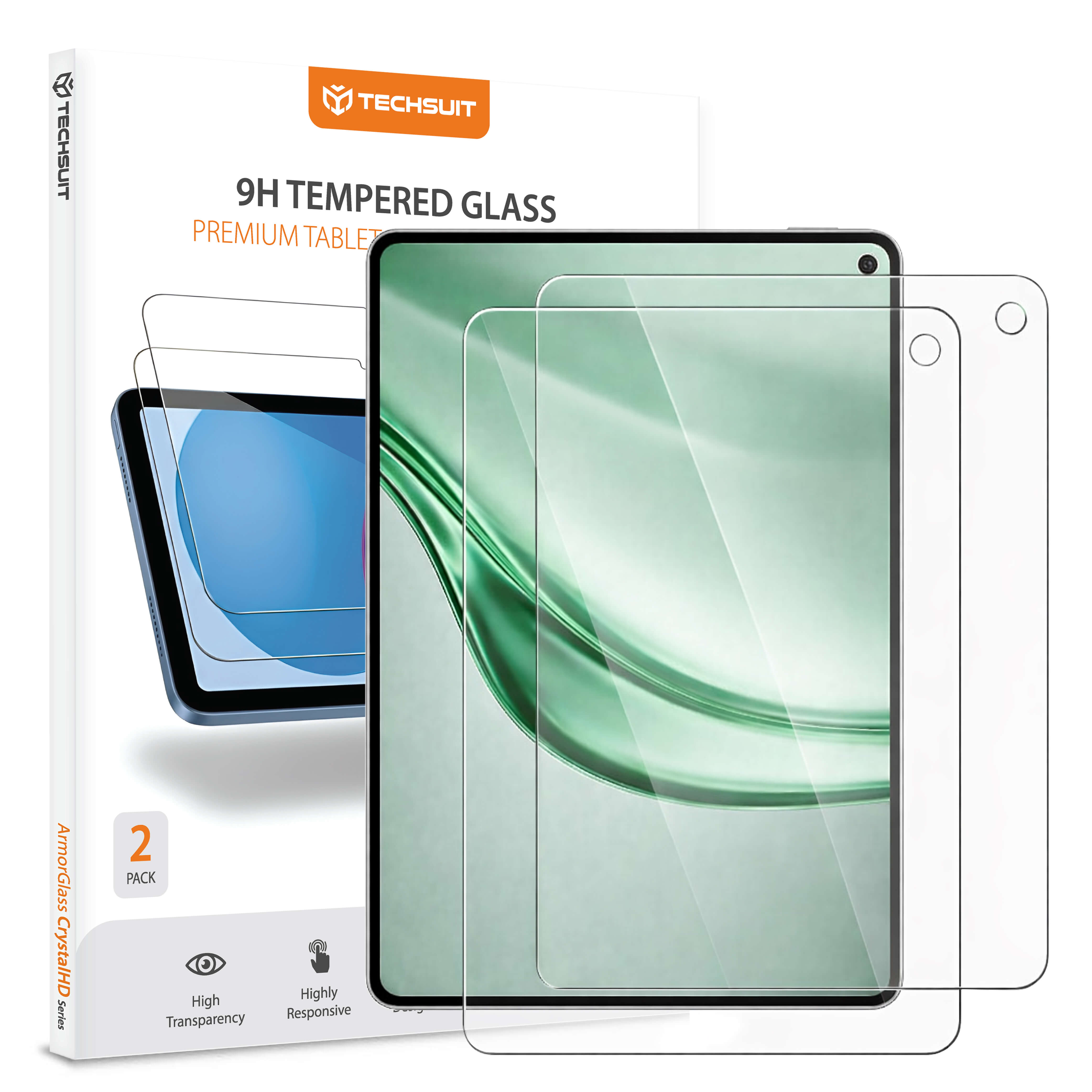 Калъф за Huawei MatePad Mini 8.8 (комплект 2) - Techsuit ArmorGlass CrystalHD - Прозрачен