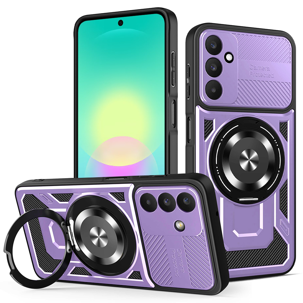 Калъф за Samsung Galaxy A27 5G - Techsuit RuggedCam - Лилав