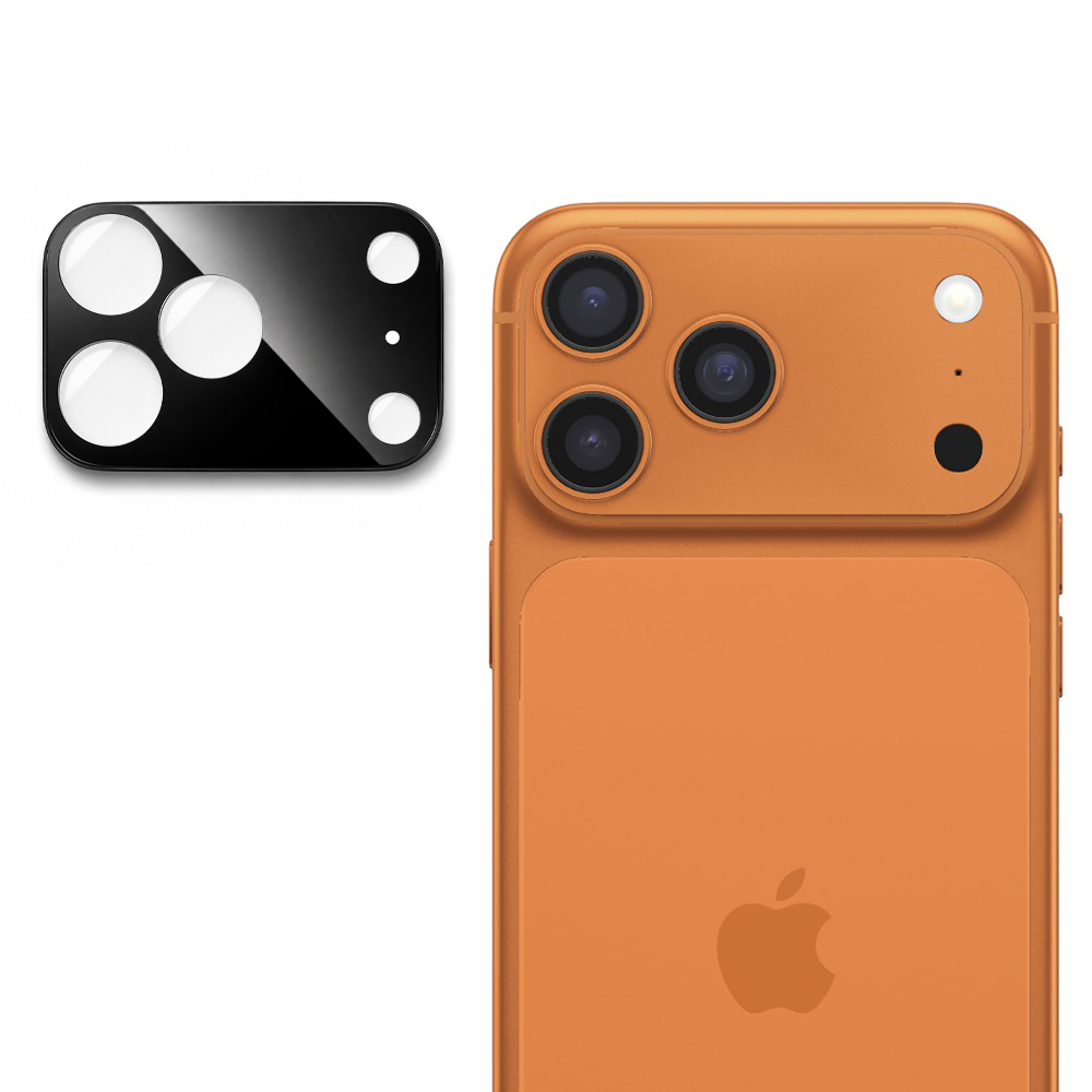 Калъф за камера за iPhone 17 Pro Max - Techsuit Full Camera Glass - Черен