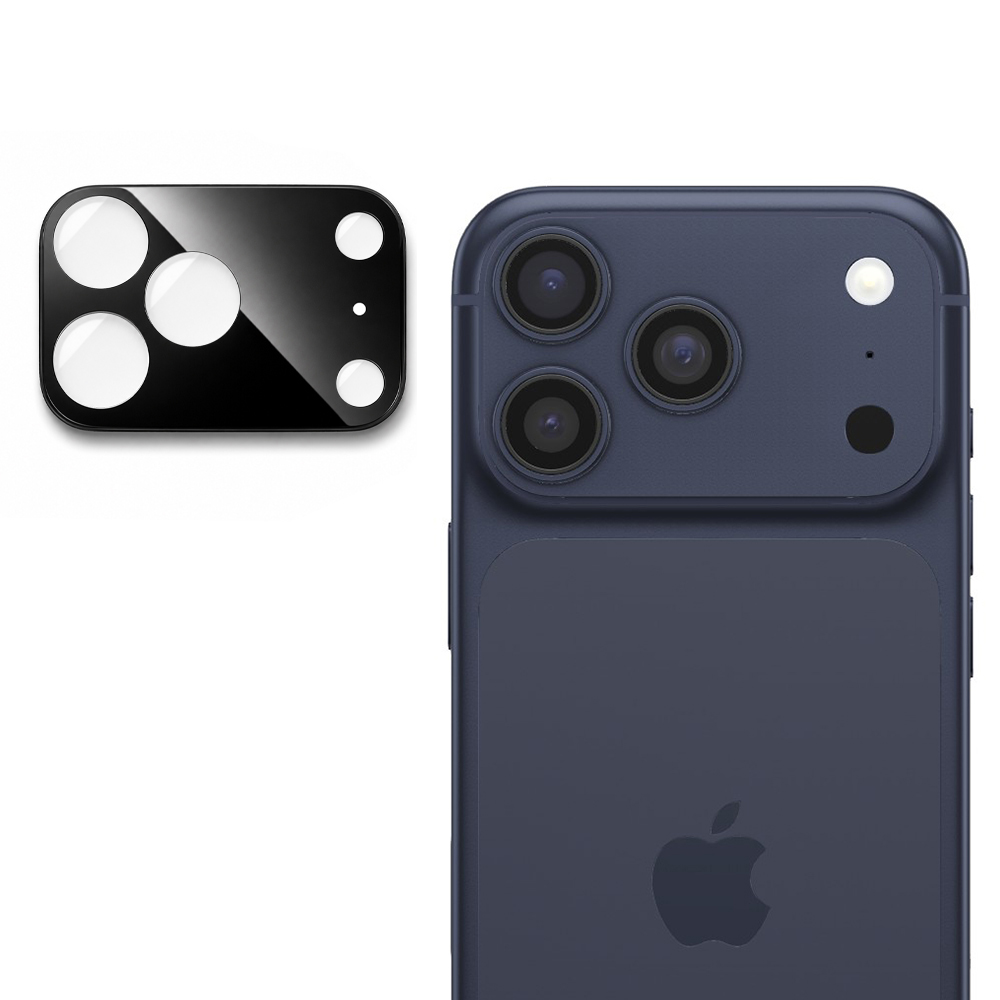 Калъф за камера за iPhone 17 Pro - Techsuit Full Camera Glass - Черен