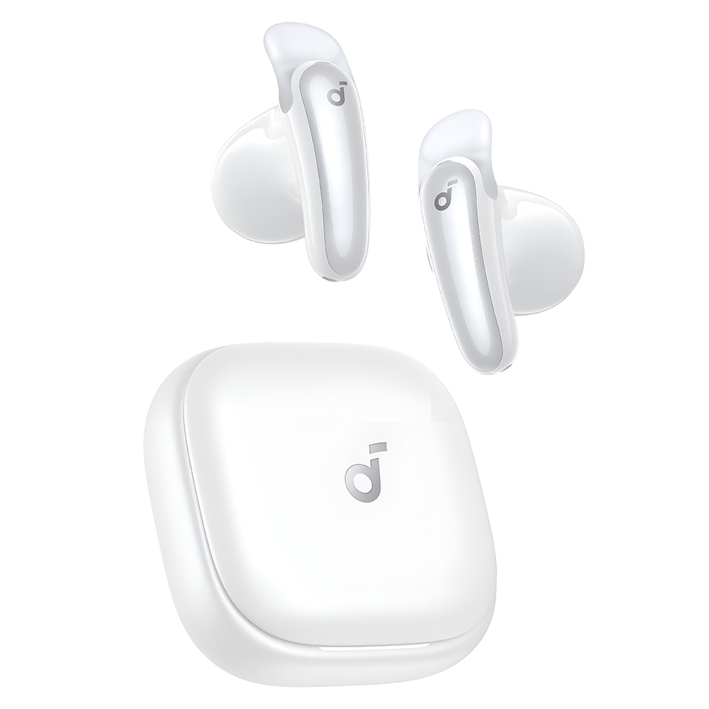Bluetooth 6.1 безжични слушалки тип „тапи", шумопотискане, 4 микрофона, LDAC - Anker Soundcore Liberty Buds (D1200G21) - Бели