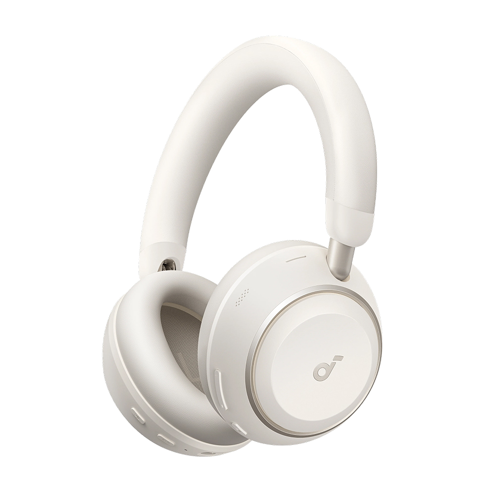 Bluetooth слушалки с микрофон, ANC, LDAC - Anker Space 2 (D1402G21) - Бели