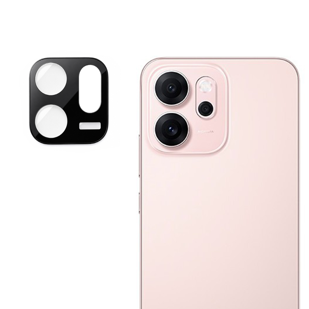 Фолио за камера за Oppo Reno14 F / Reno14 FS 5G - Techsuit Full Camera Glass - черно
