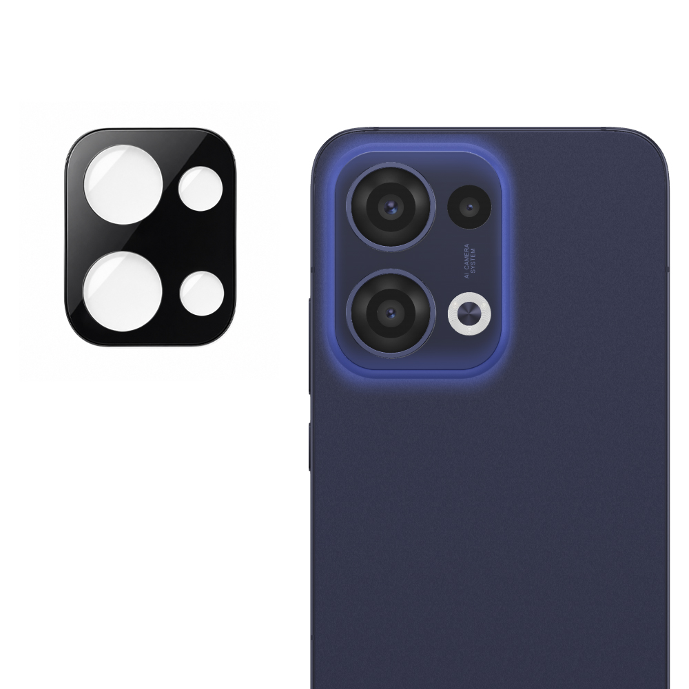 Фолио за камера за Oppo Reno13 - Techsuit Full Camera Glass - черно
