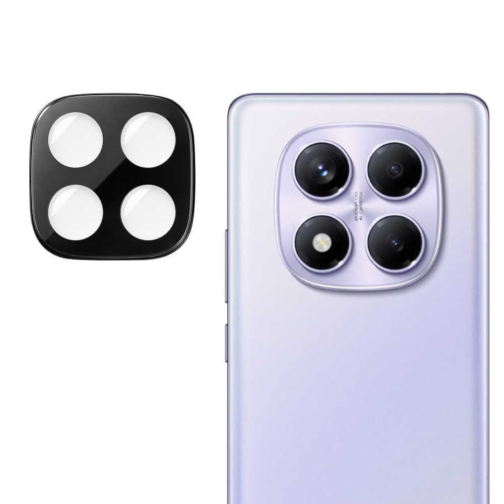 Капак за камера за Xiaomi Redmi Note 14 Pro 4G - Techsuit Full Camera Glass - Черен