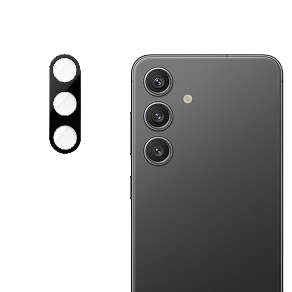 Капак за камера за Samsung Galaxy S24 - Techsuit Full Camera Glass - Черен