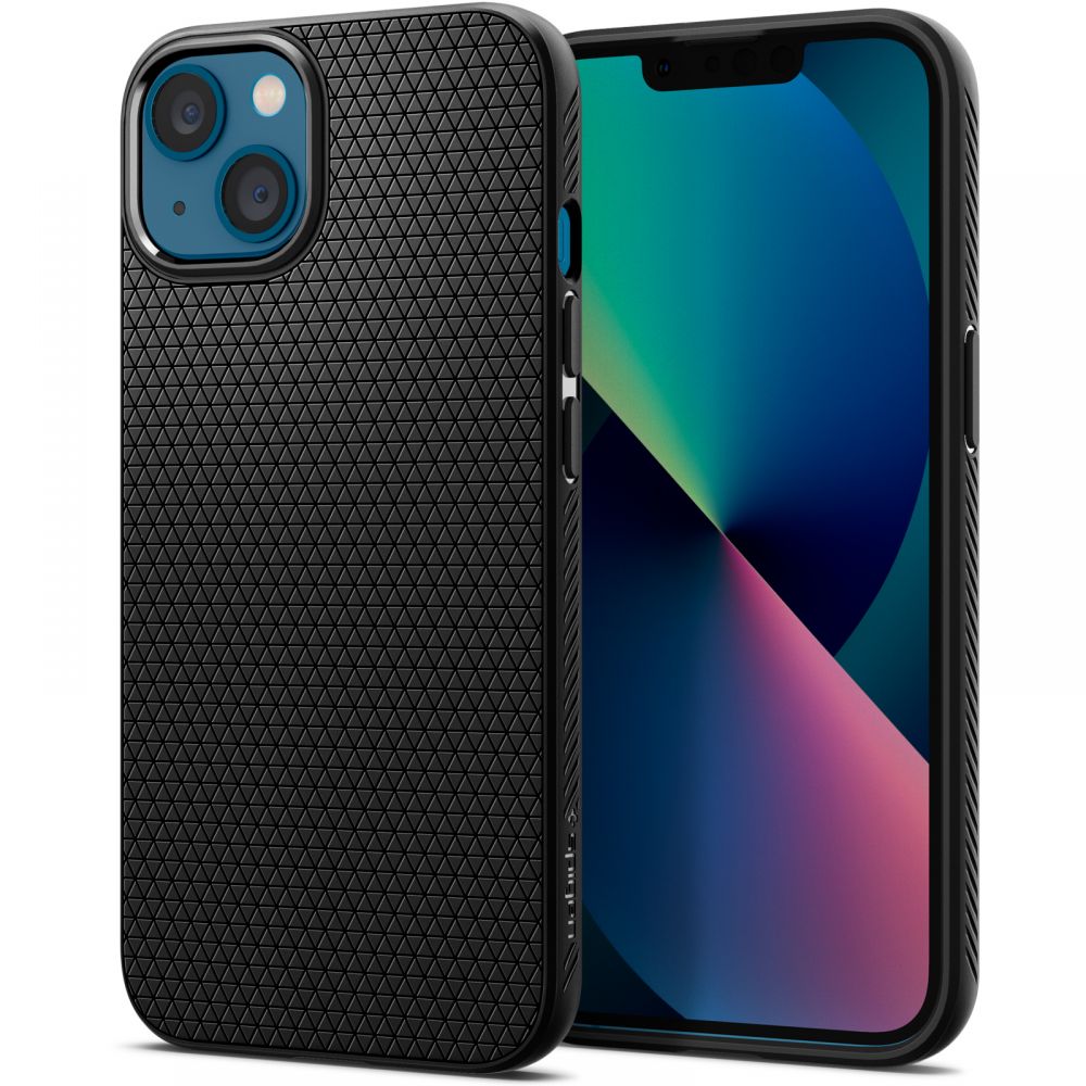 Калъф за iPhone 13 - Spigen Liquid Air (ACS03519) - матово черен