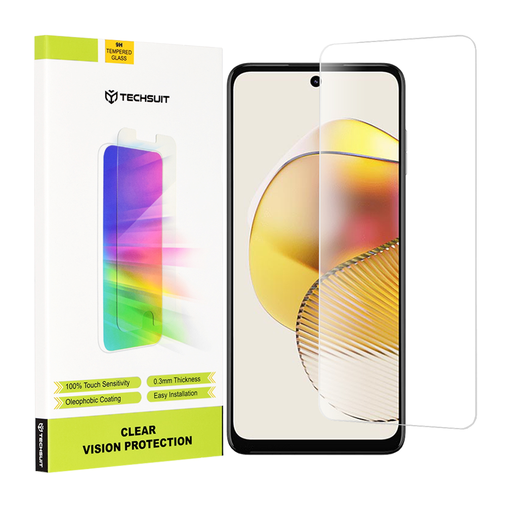 Капак за Motorola Moto G73 - Techsuit Прозрачен Vision Glass - Прозрачен