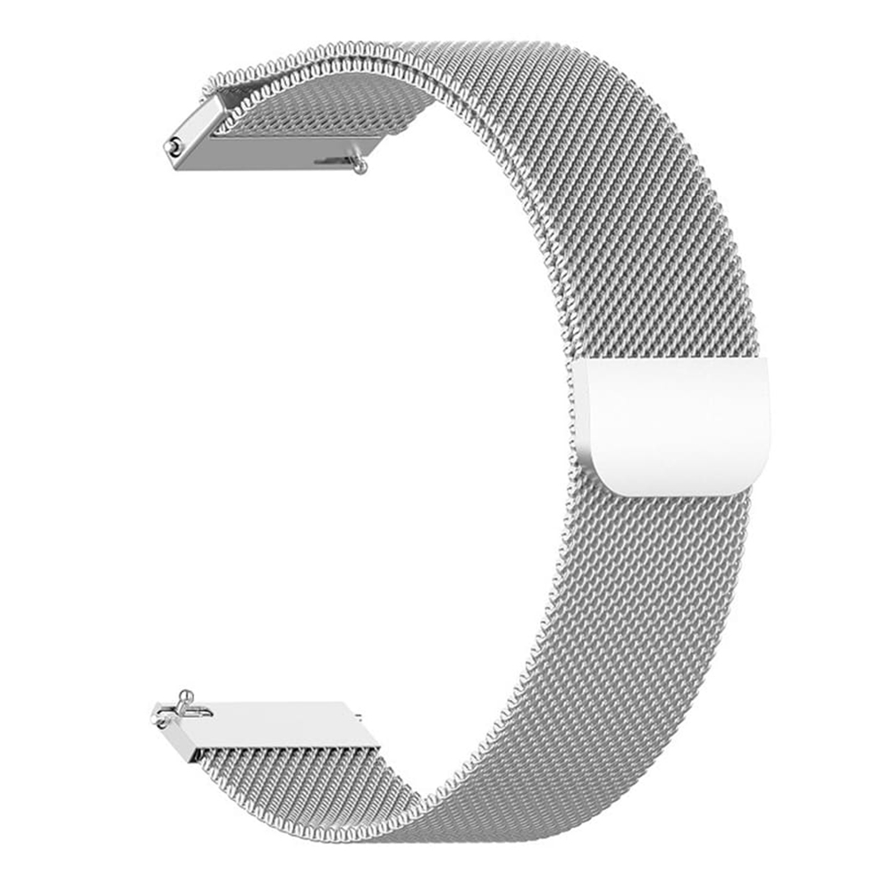 Каишка за Huawei Watch GT 4 (41mm)/W1/Honor Watch S1/Garmin Venu 2S/Vivoactive 4S - Techsuit Watchband 18mm (W009) - Сребрист