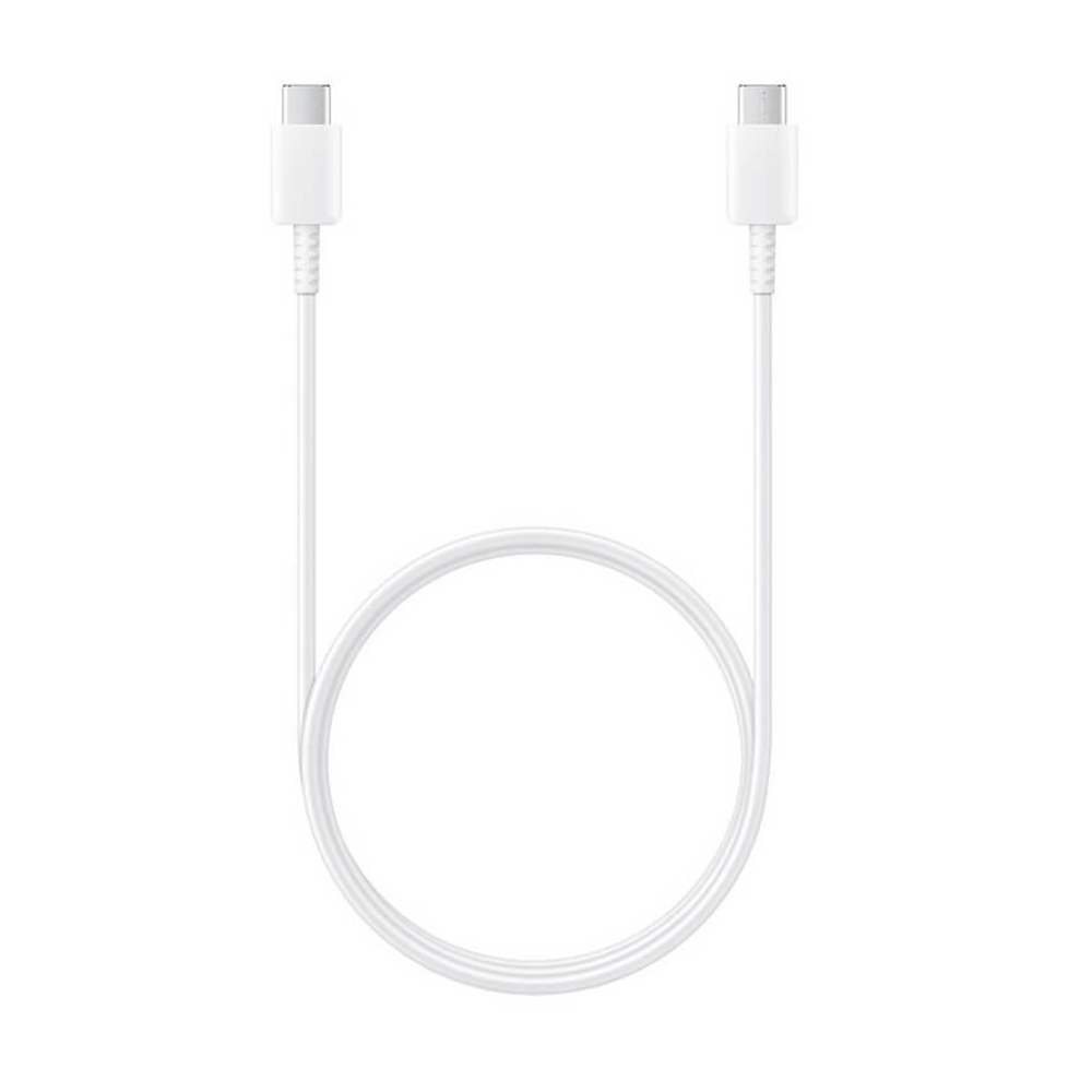Кабел за данни Type-C към Type-C, 480Mbps, 2.1A, 1m - Samsung (EP-DA905BWE) - Бял (Опаковка на едро)