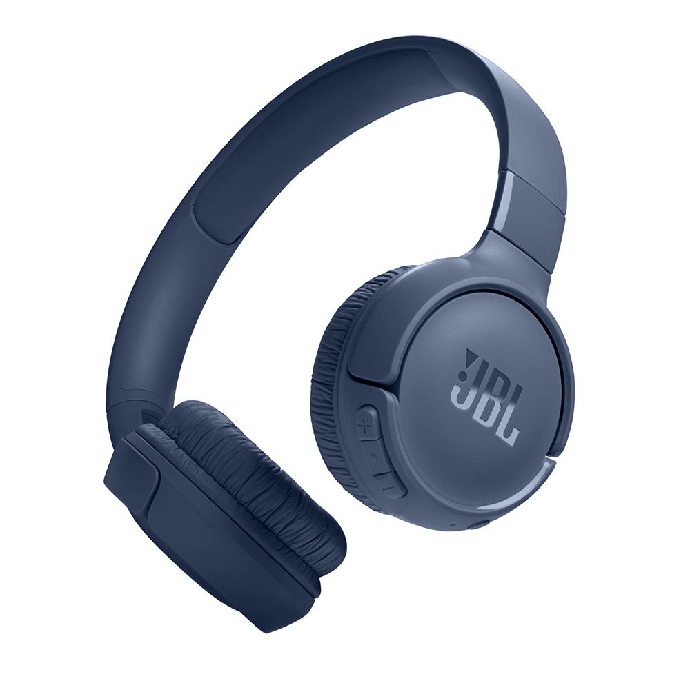 Bluetooth on-ear слушалки с микрофон, сгъваеми - JBL (Tune 520) - сини