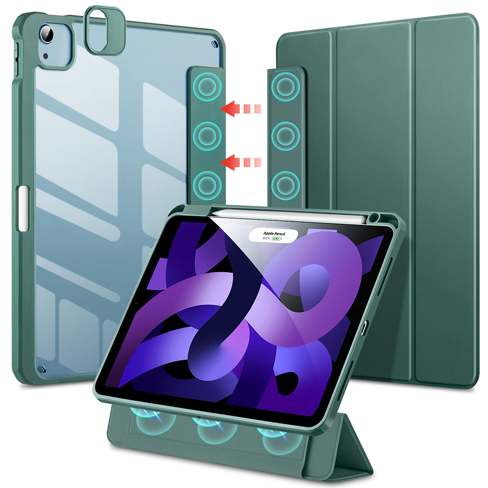 Калъф за iPad Pro 11" 2021 / Air 4 / 5 (2020/2022) - ESR Rebound Hybrid Pro - Forest Зелен