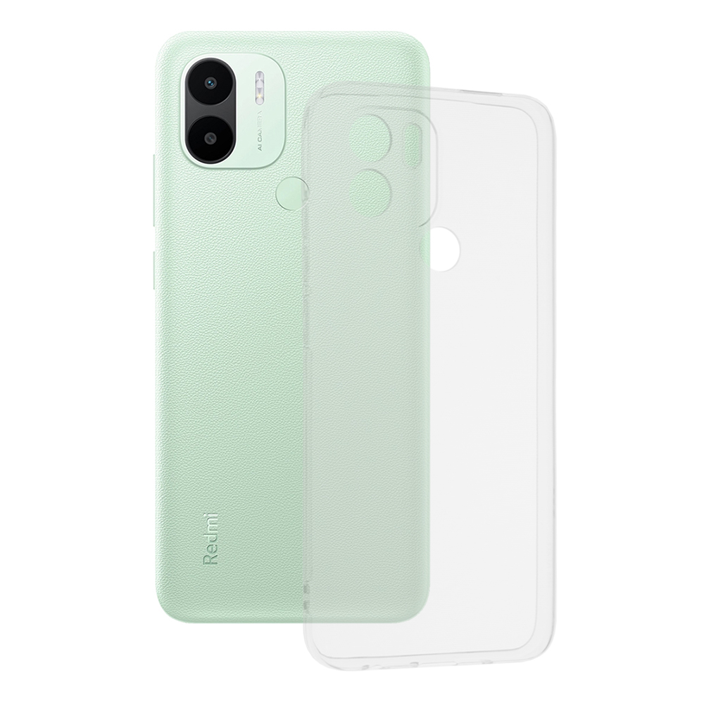 Калъф за Xiaomi Redmi A1+ / A2+ - Techsuit Прозрачен Silicone - Прозрачен