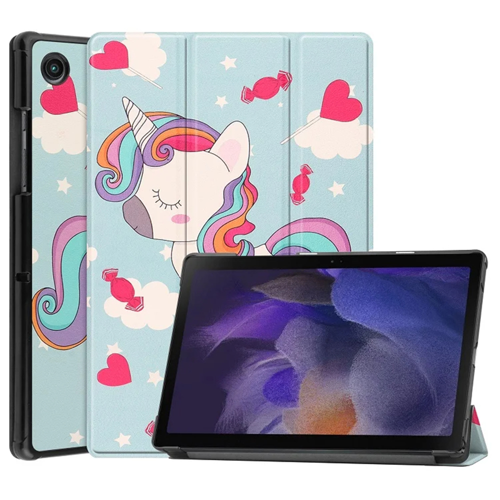Калъф за Samsung Galaxy Tab A8 10.5 (2021) - Techsuit FoldPro - Еднорог