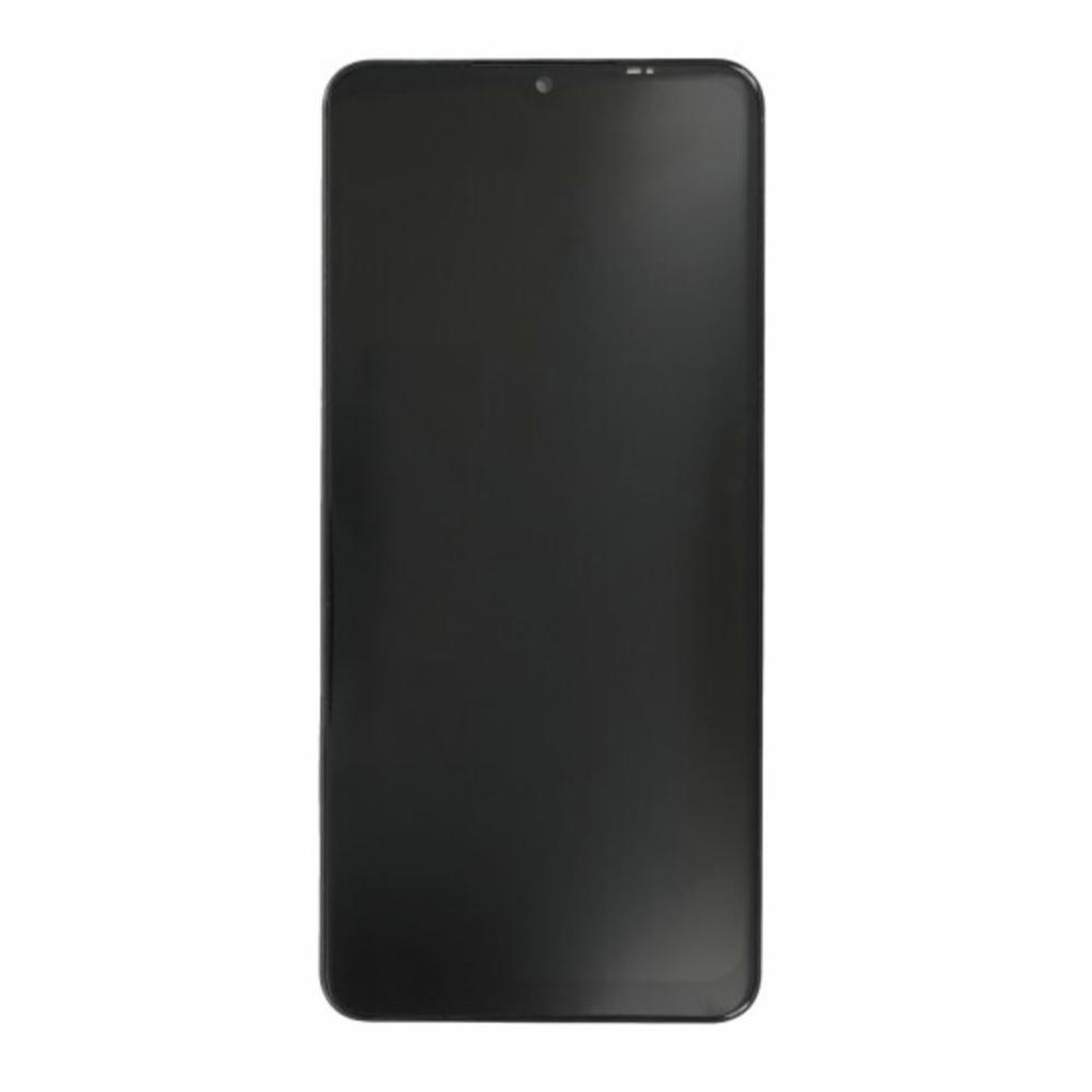 OLED дисплей със сензорен екран и рамка, съвместим с Samsung Galaxy A12 (SM-A125) - OEM (17016) - Черен