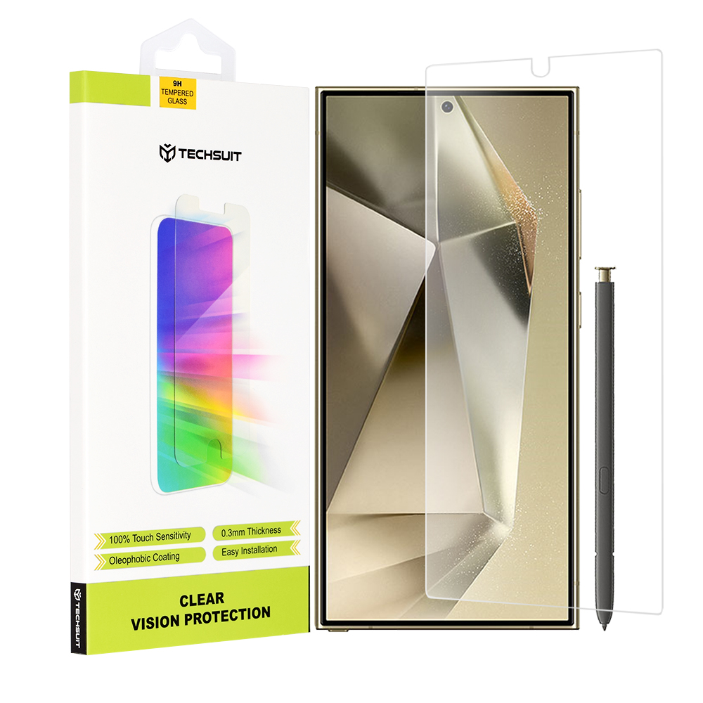 Капак за Samsung Galaxy S24 Ultra - Techsuit Прозрачен Vision Glass - Прозрачен