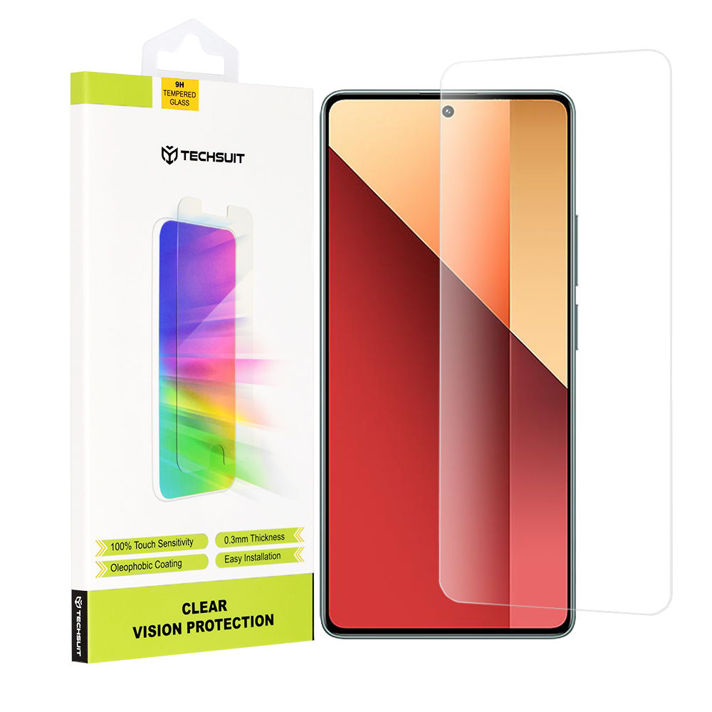 Капак за Xiaomi Redmi Note 13 Pro 4G / Poco M6 Pro 4G - Techsuit Прозрачен Vision Glass - Прозрачен