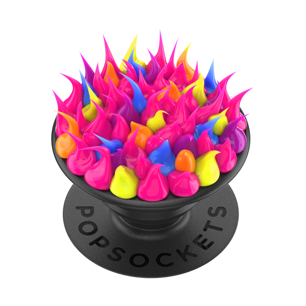 PopSockets - PopGrip - Spiky Pink Acid