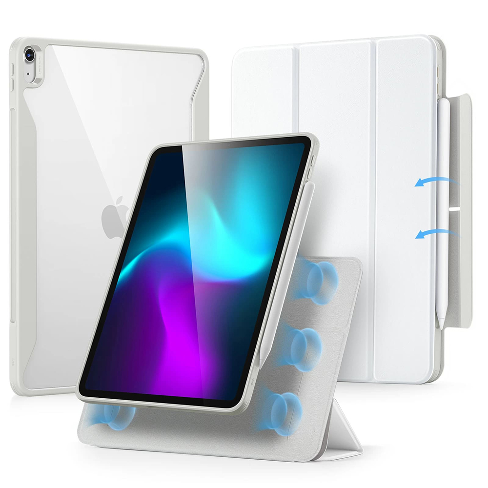 Калъф за iPad Air 13 (2024) / Air 13 (2025) / Air 13 (2026) - ESR Rebound Hybrid - Бял