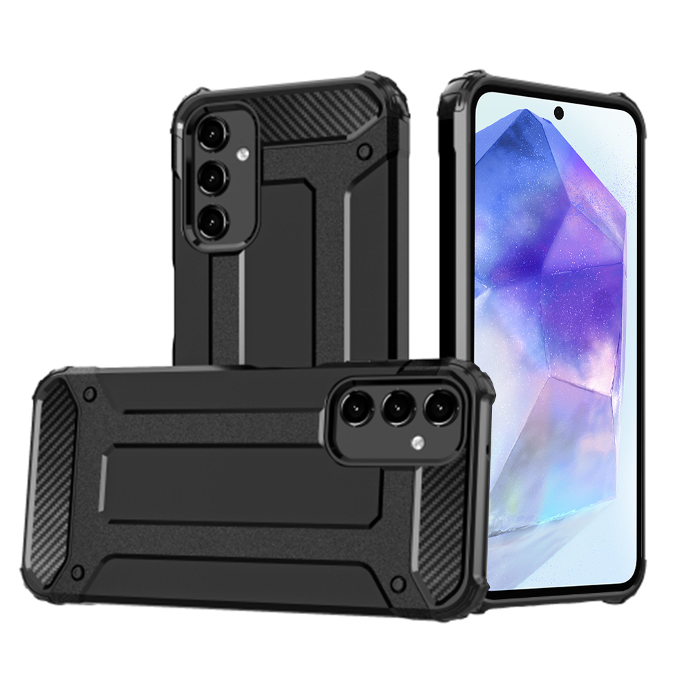 Калъф за Samsung Galaxy A55 5G - Techsuit Hybrid Armor - Черен