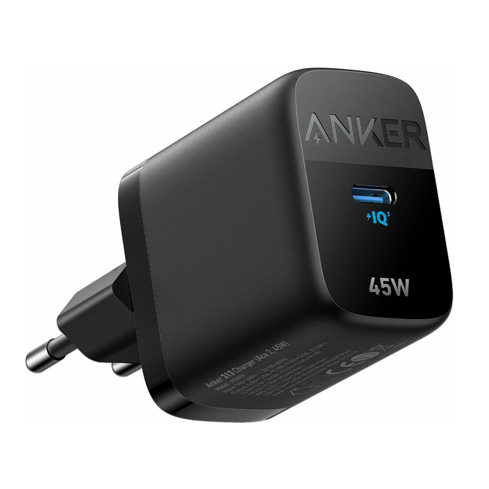 Зарядно Priza Type-C, 45W - Anker 313 (A2643G11) - Черно