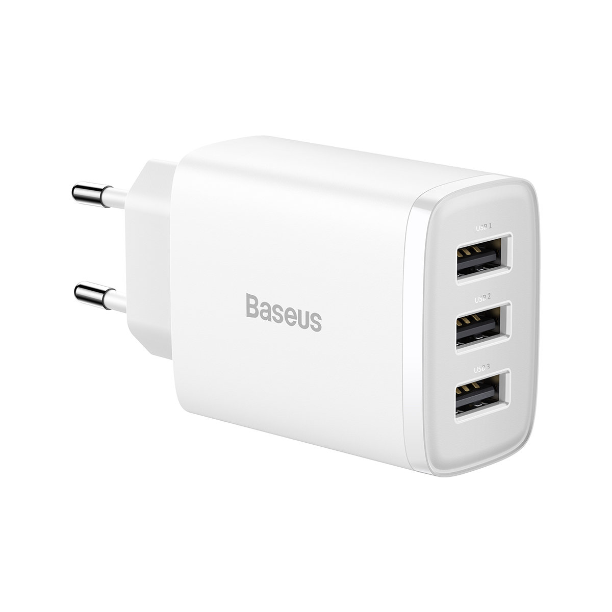 3xUSB, 17W - Baseus (CCXJ020102) - Бял