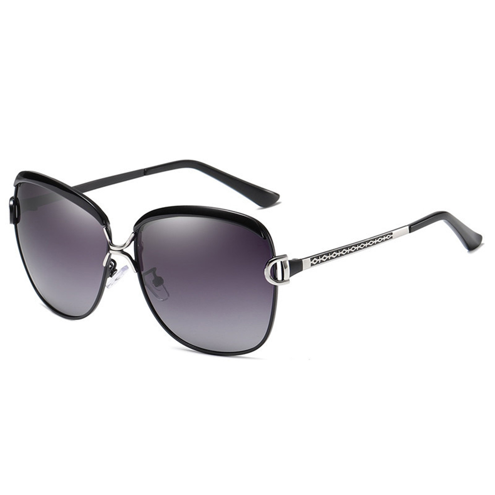 Кръгли слънчеви очила - Techsuit Polarized (8702) - черни